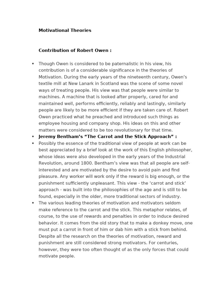 Motivational+theories | PDF | Motivational | Motivation