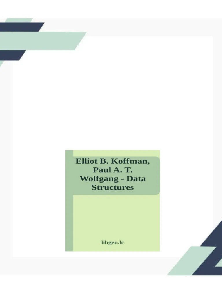 Data Structures Abstraction And Design Using Java 2rd Edition By Elliot ...