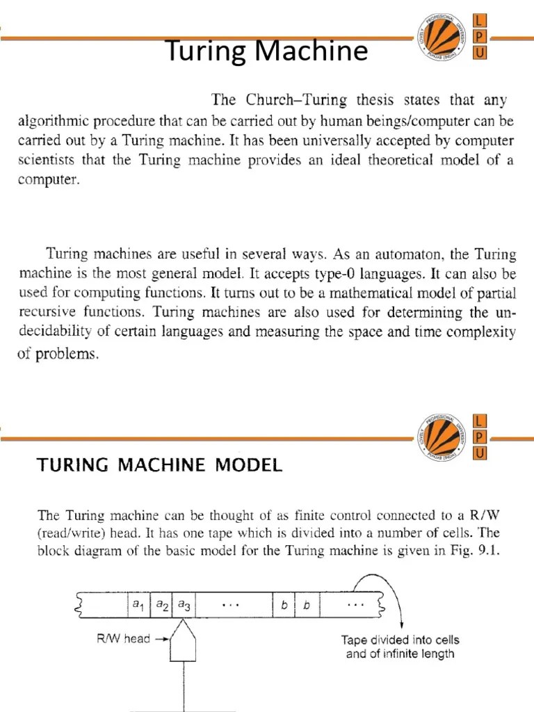 Turing Machine | PDF | Computational Complexity Theory | Automata Theory