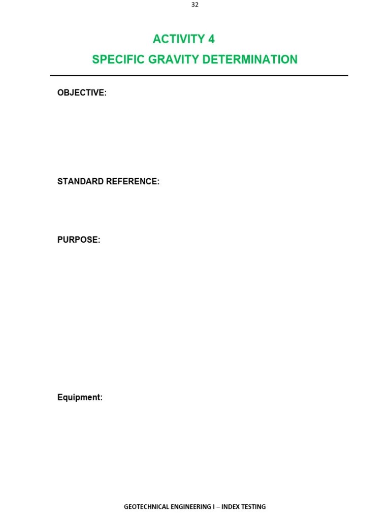 Activity 4 Specific Gravity | PDF | Distillation | Quantity