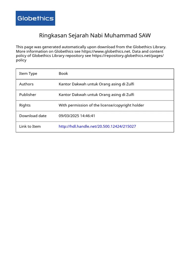 Id Sejarah Nabi Muhammad | PDF