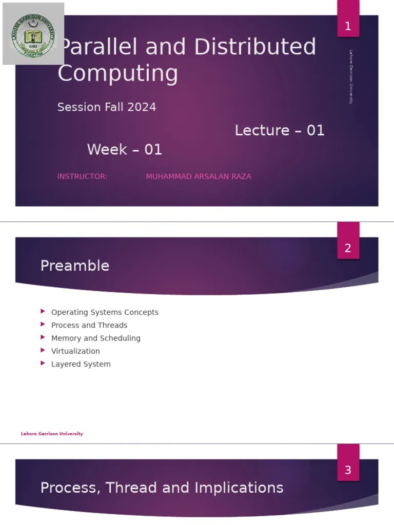 PDC Lecture 1-2 Intro To Distributed And Parallel Systems ...