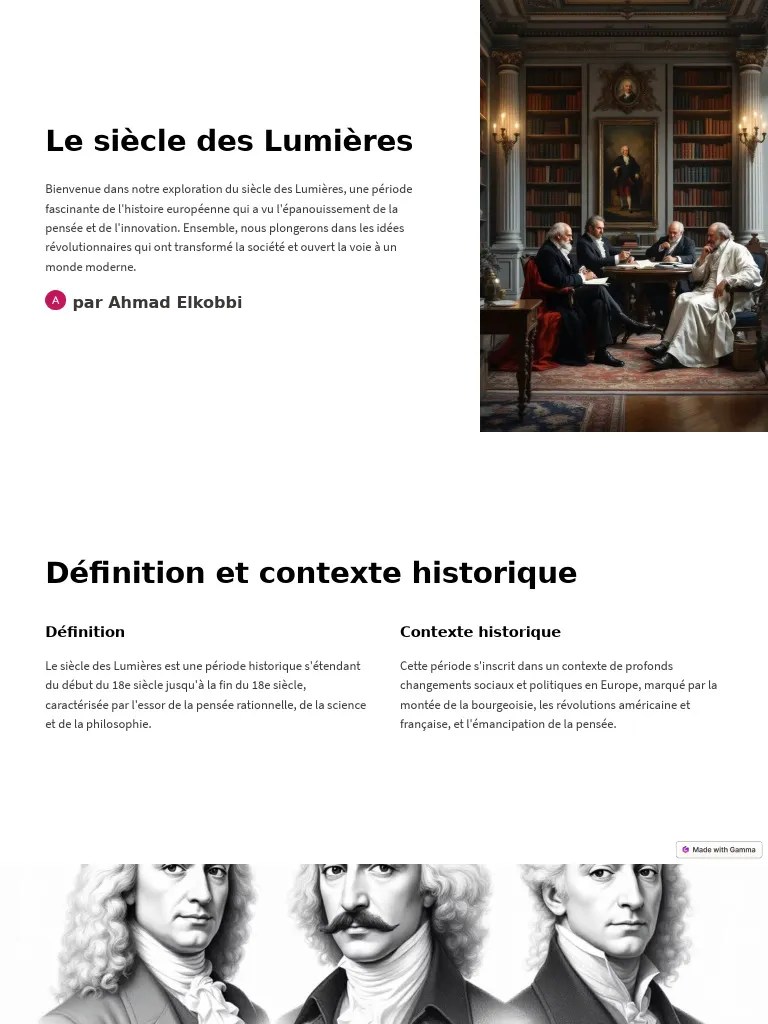 Le Siecle Des Lumieres | PDF | Siècle Des Lumières | Enseignement Des Arts Libéraux