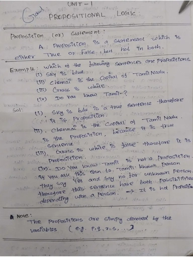 Discrete Mathematics Unit-1 Notes | PDF