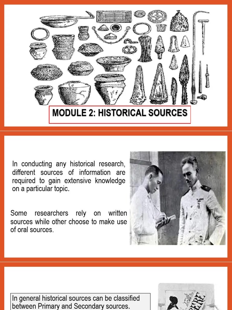 Module 2 Historical Sources 2024 | PDF | Human Communication