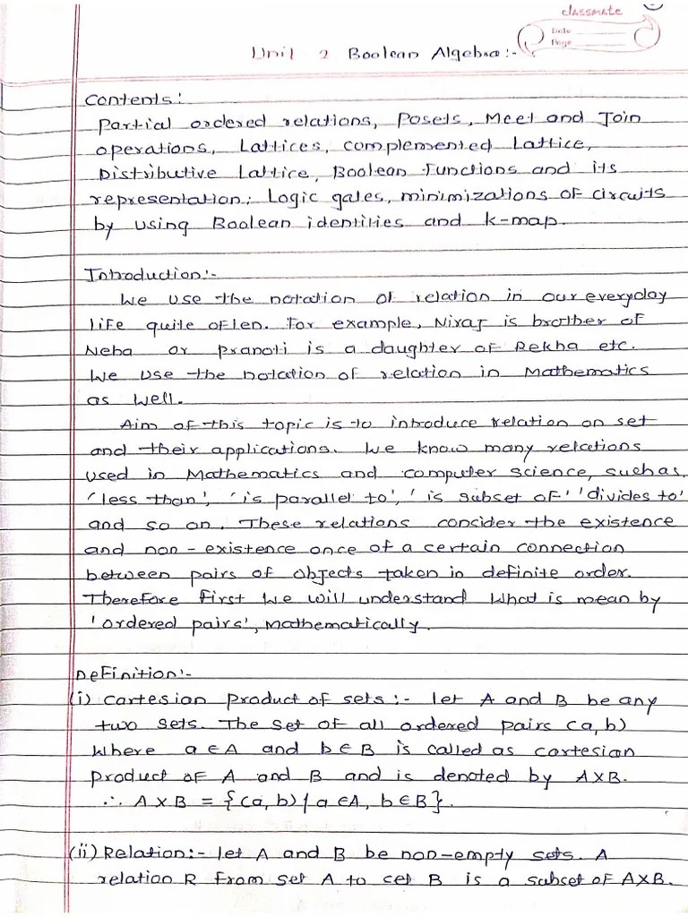 Unit 2 Boolean Algebra | PDF