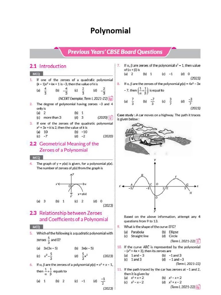 10 Polynomial | PDF
