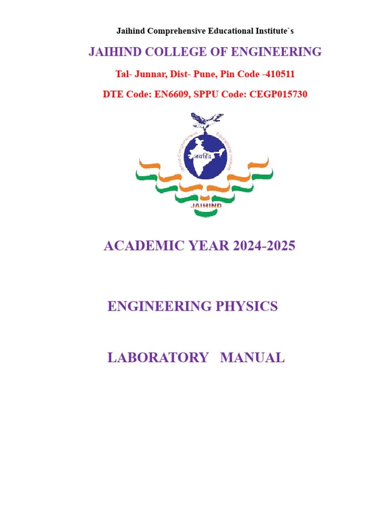Engg - Physics Lab Manual 24-25.docx-1 | PDF | P–N Junction | Diffraction