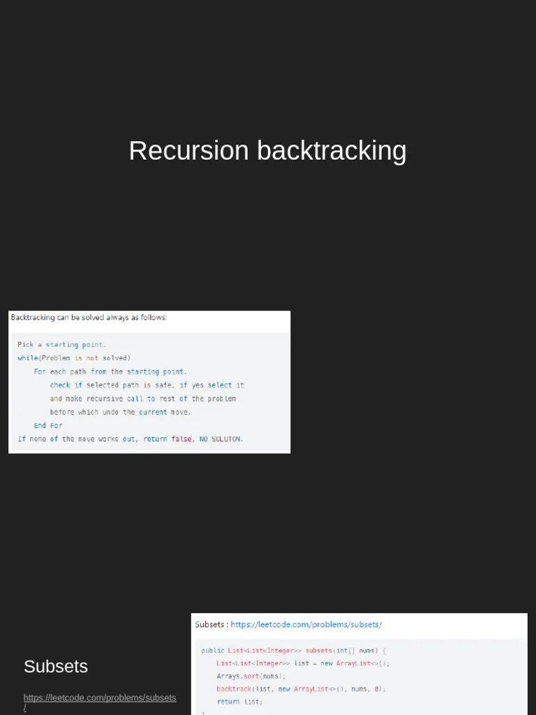 Recursion And Backtracking | PDF