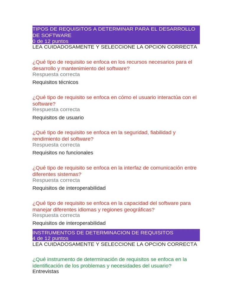 Tipos De Requisitos A Determinar Para El Desarrollo De Software | PDF | Software | Desarrollo De ...