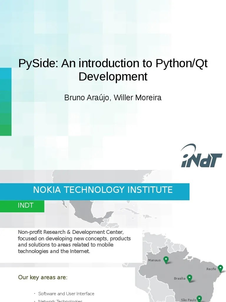 An Introduction To Python/Qt Development With PySide: Exploring The ...