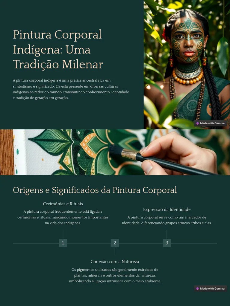 Pintura Corporal Indigena Uma Tradicao Milenar | PDF | Povos Indígenas ...