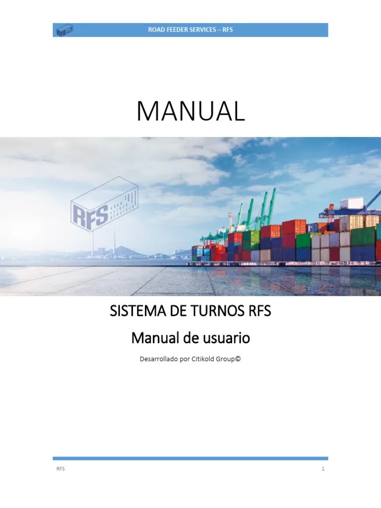 Manual RFS | PDF | Contraseña | Botón (Computación)