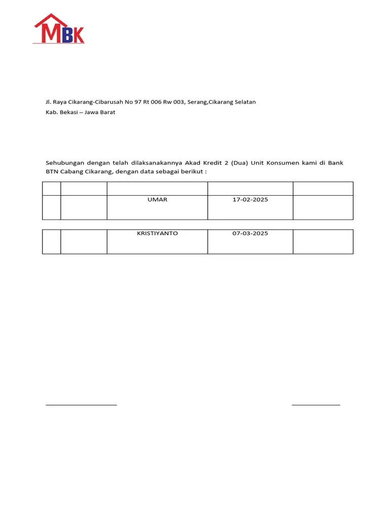 Permohonan Pencairan Fee Marketing | PDF