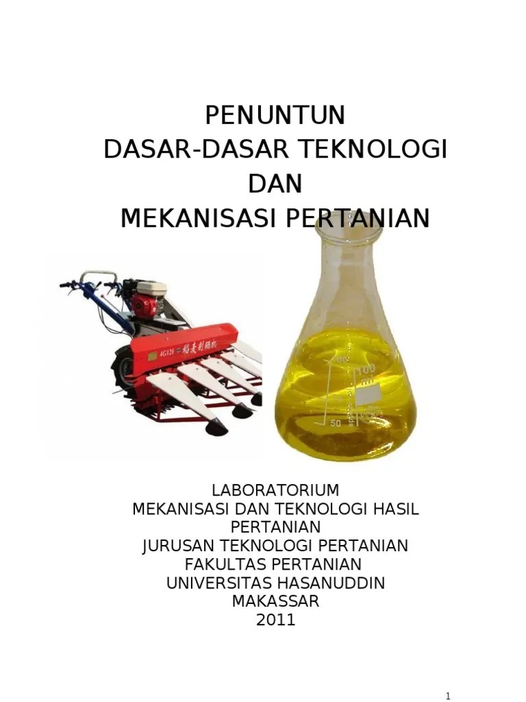Dasar2 Teknologi Dan Mekanisasi Pertanian | PDF