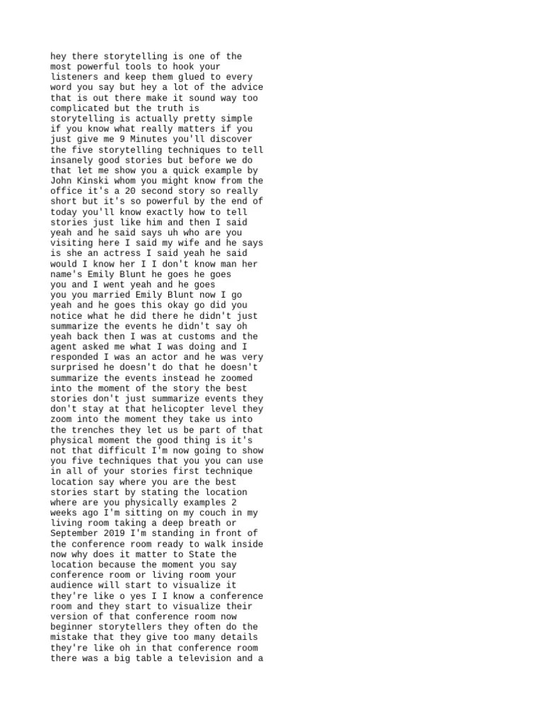 (English) Give Me 9min, And I'Ll Improve Your Storytelling Skills By ...