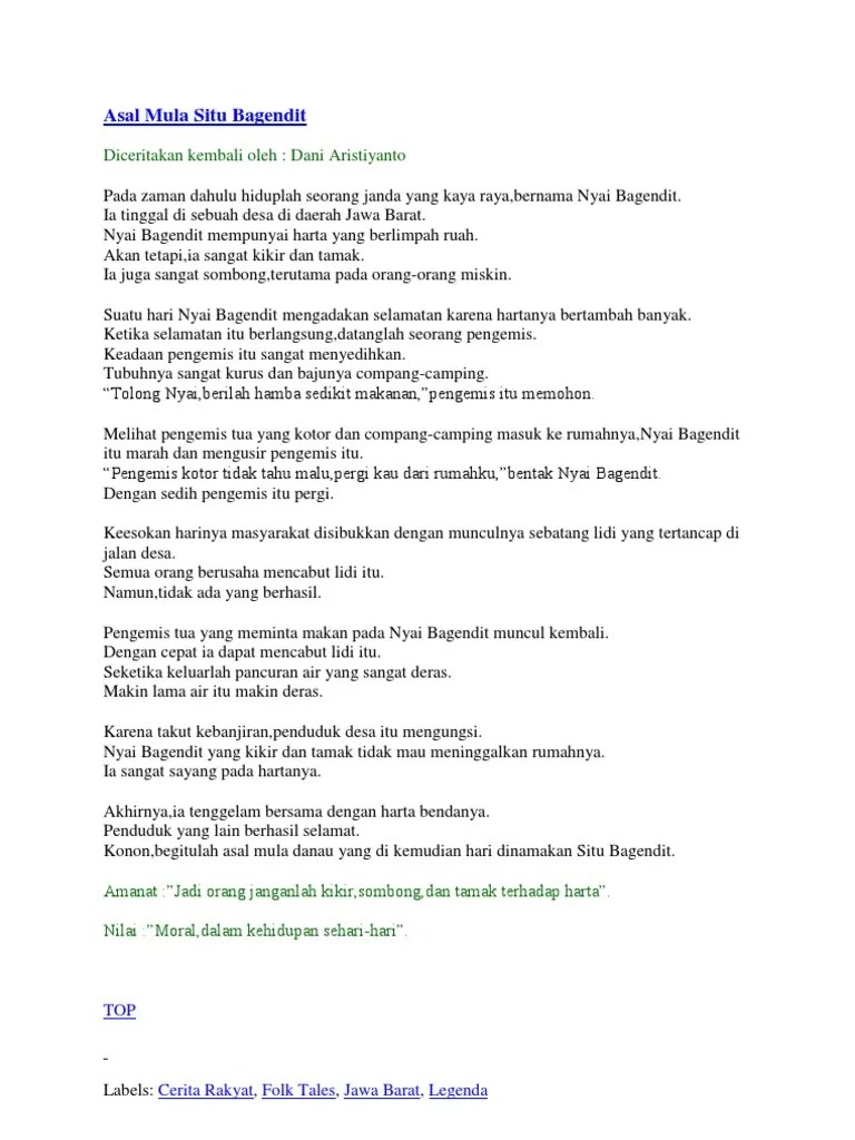 Asal Mula Situ Bagendit | PDF