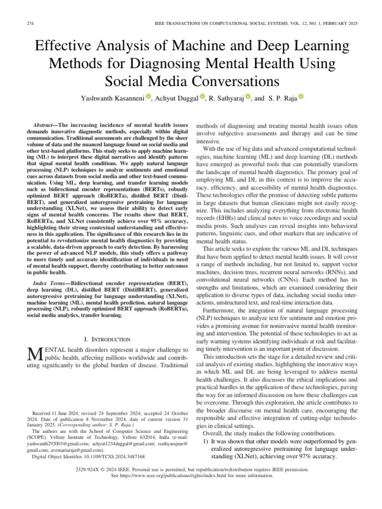 Effective Analysis Of Machine And Deep Learning Methods For Diagnosing ...