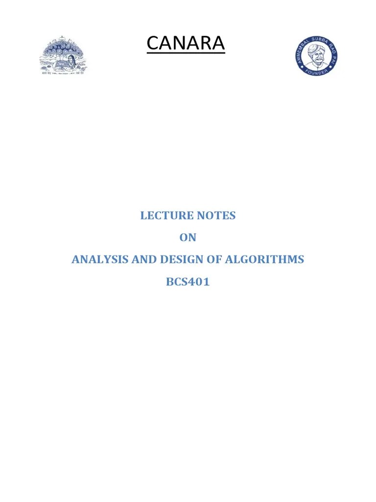 BCS401 Module 1 | PDF | Matrix (Mathematics) | Algorithms
