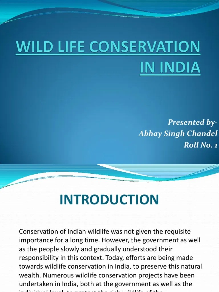 Wild Life Conservation In India | PDF | Wildlife | Protected Area