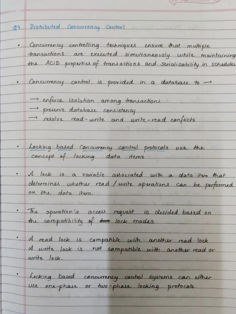 Distributed Concurrency Control | PDF | Concurrency (Computer Science) | Distributed Computing