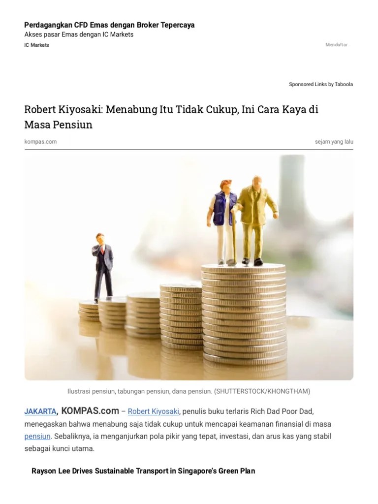 Robert Kiyosaki_ Menabung Itu Tidak Cukup, Ini Cara Kaya Di Masa | PDF