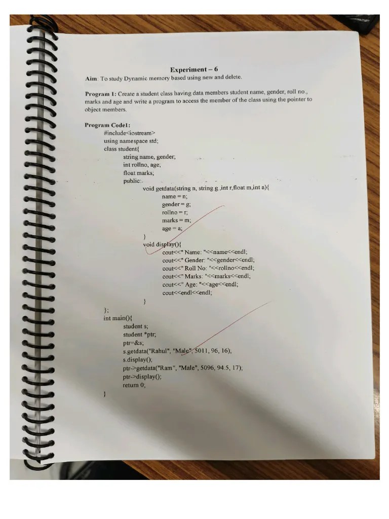 Experiment 6 OOPS | PDF