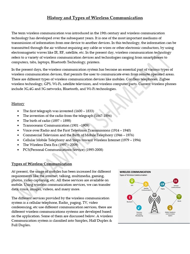 Wireless Communication Part-2 | PDF | Radio | Wireless