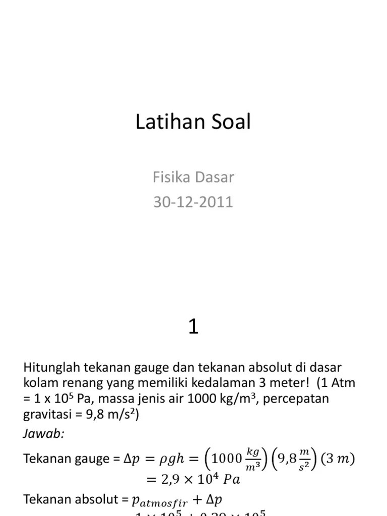 Latihan Soal