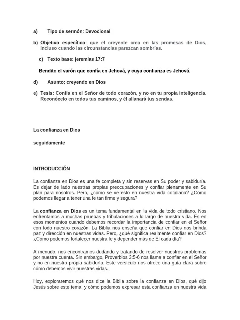 Confianza En Dios Pdf Cristo T Tulo Teolog A - Download Professional Mountain Image | High Resolution