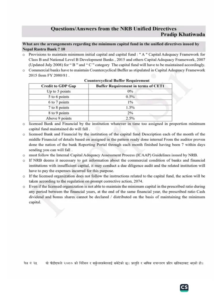 NRB Directives | PDF