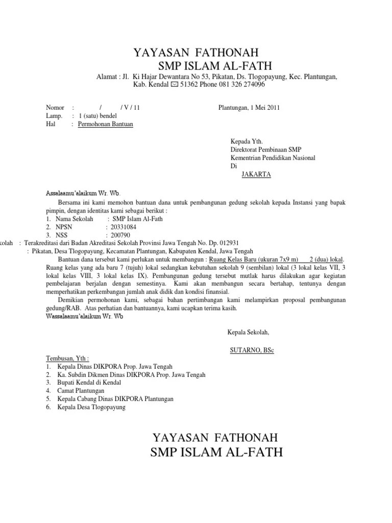 Proposal bantuan dana renovasi kantor desa bojonggaok telah dapat diselesaikan. Contoh Proposal Pembangunan