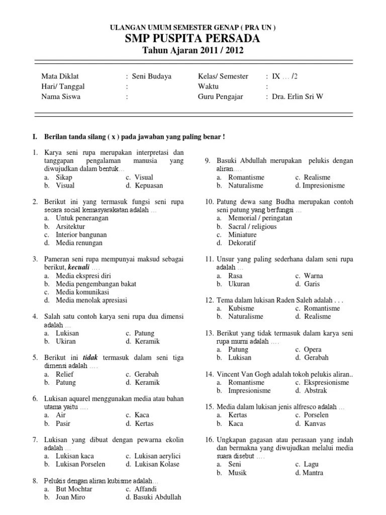 Unsur Seni Rupa Dalam Gambar Dekoratif Adalah