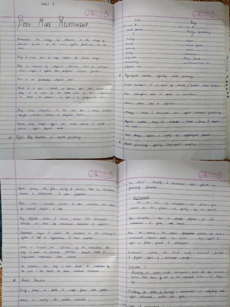 Body Mind Relationship Pdf