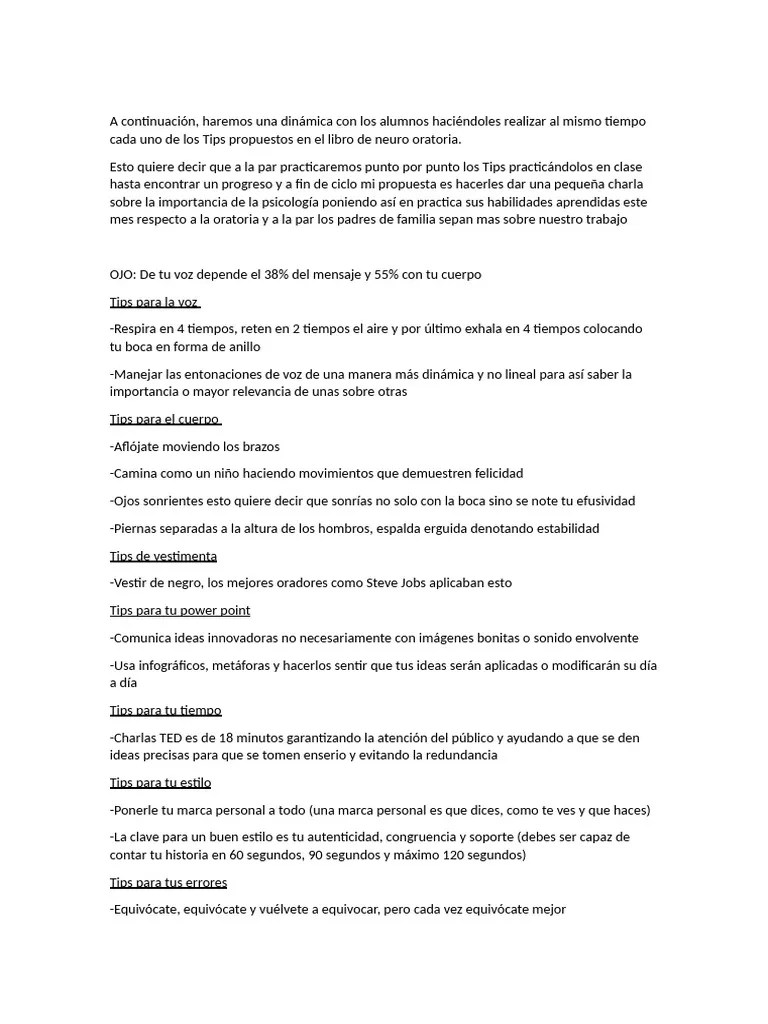 Neuro Oratoria | PDF