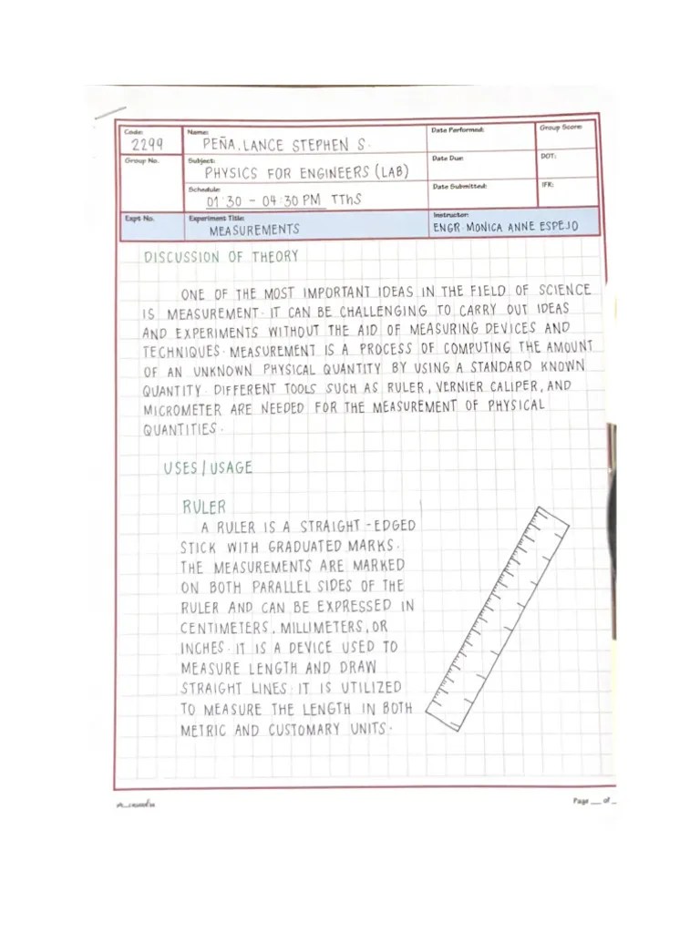 Experiment 1-MEASUREMENT | PDF