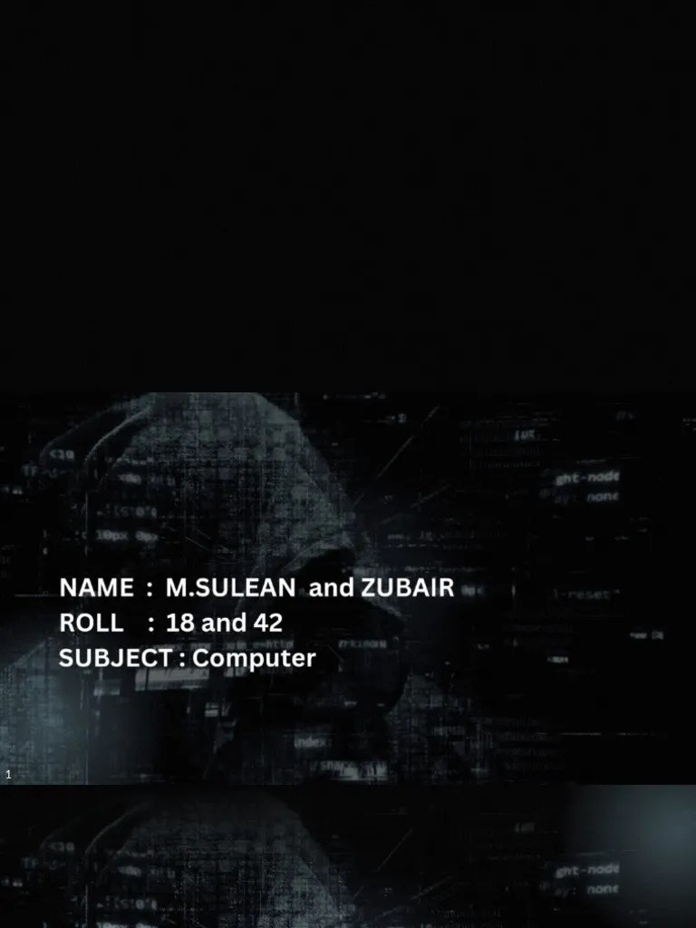 Computer Presentation | PDF