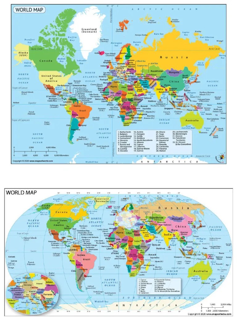 World Map PDF 1