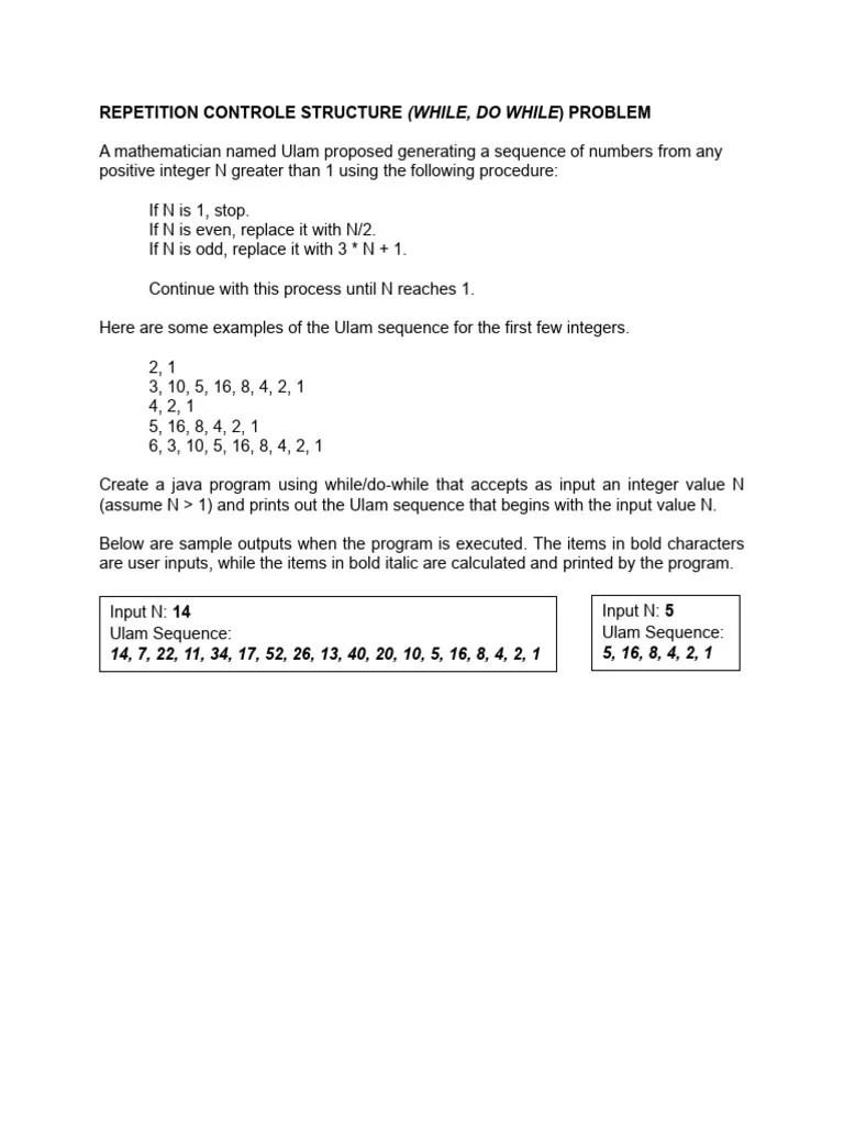 Comprog Repetition Controle Structure While Do While Part 2 Pdf