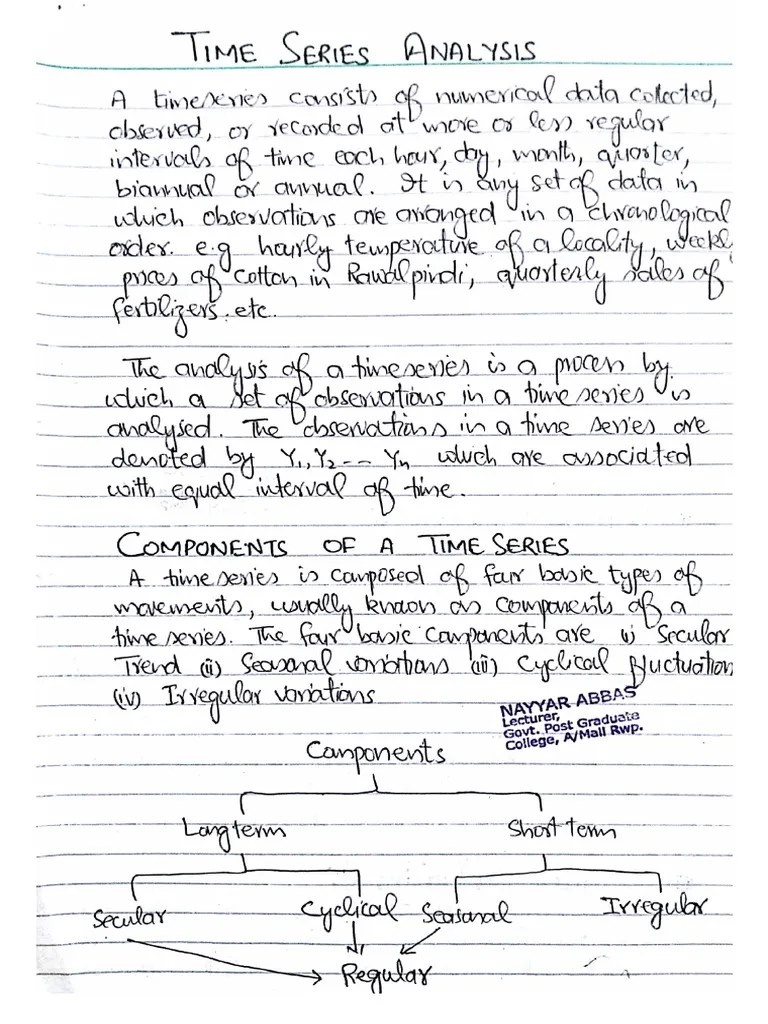 Timeseries Analysis | PDF