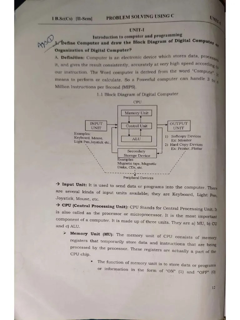 Problem Solving Using C | PDF