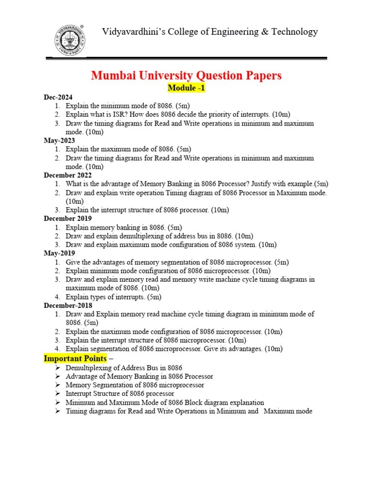 Mumbai_University_Question_Papers (1) | PDF | Central Processing Unit ...