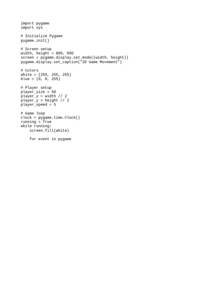 Movement Script | PDF