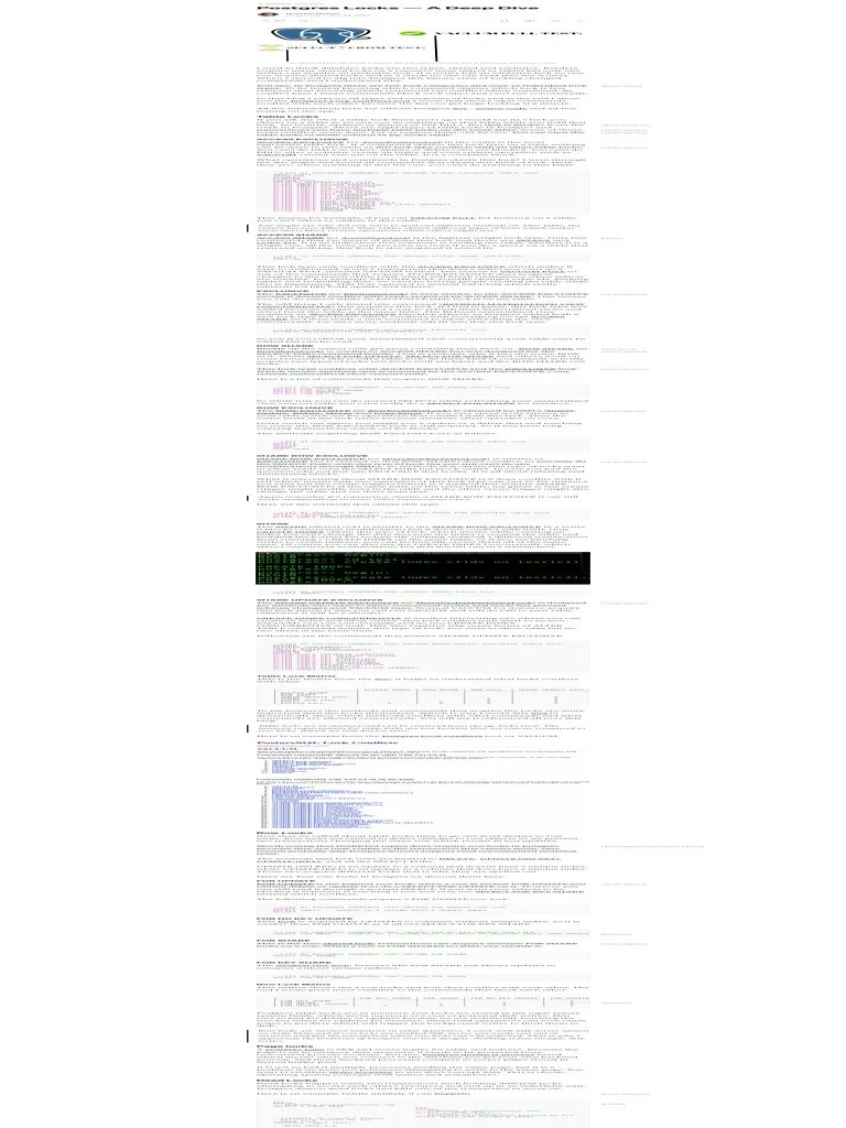 Postgres Locks - A Deep Dive-New | PDF | Postgre Sql | Database Index