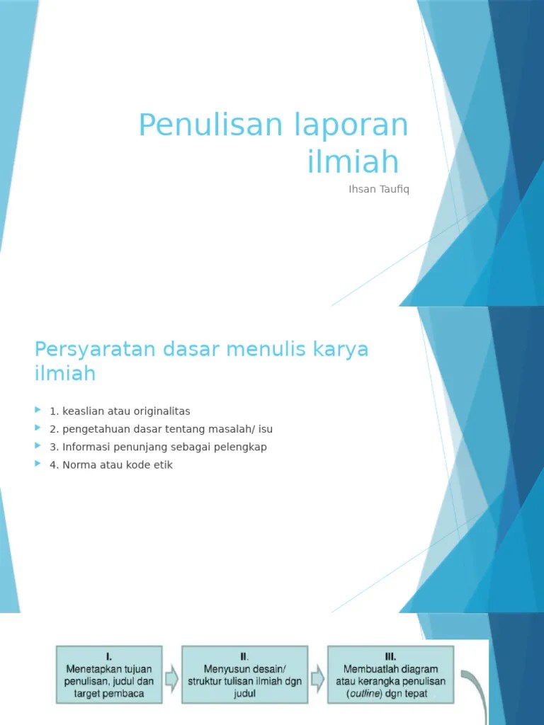 Penulisan Laporan Ilmiah | PDF