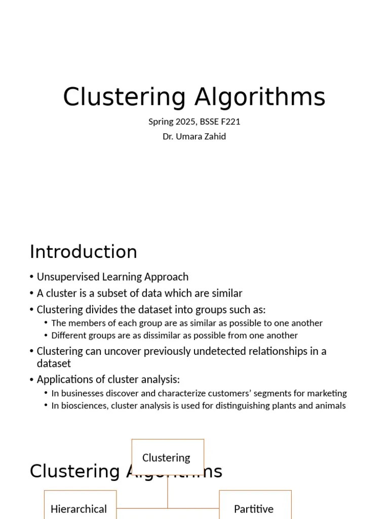 Clustering Algorithms | PDF | Cluster Analysis | Data Analysis