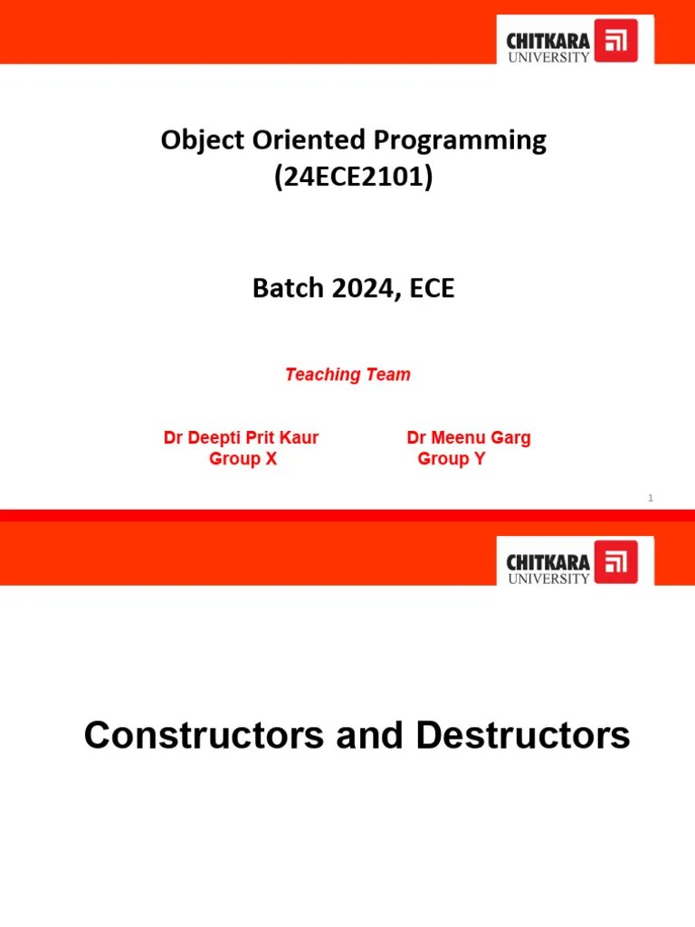 Constructors And Destructors | PDF | Constructor (Object Oriented ...