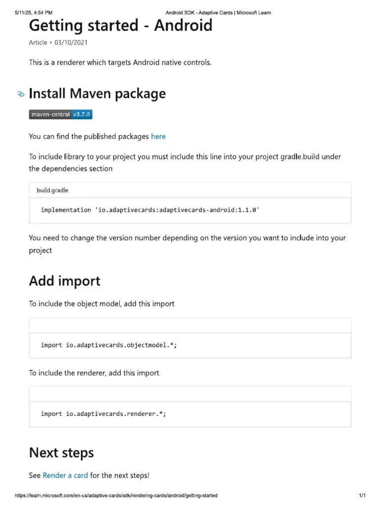 Getting Started - Android | PDF