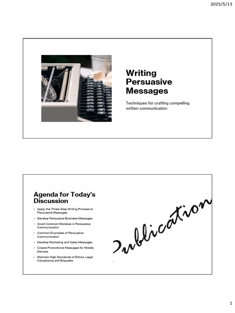 Chapter 11 Writing Persuasive Messages | PDF | Persuasion | Marketing