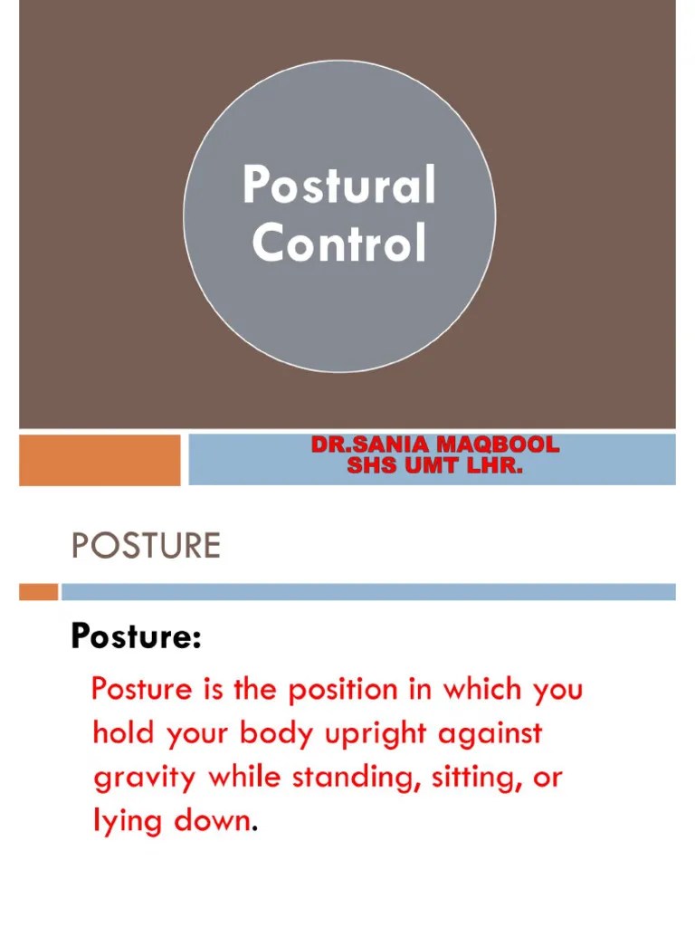 Postural Control Pdf